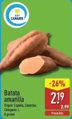 ALDI Batata amarilla oferta