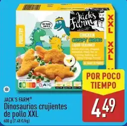 ALDI Jack's Farm Dinosaurios crujientes de pollo XXL oferta