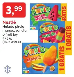 Suma Supermercados Nestlé pirulo mango, sandía o fruit joy oferta