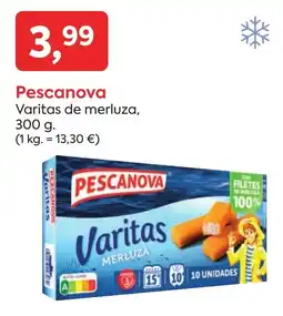Suma Supermercados Pescanova varitas de merluza oferta
