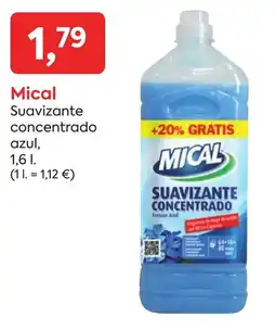 Suma Supermercados Mical suavizante concentrado azul oferta