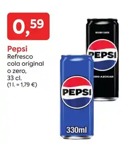 Suma Supermercados Pepsi refresco cola original o zero oferta