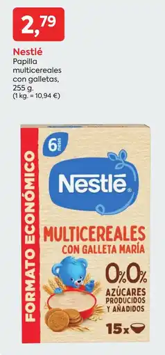 Suma Supermercados Nestlé papilla multicereales con galletas oferta
