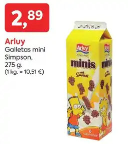 Suma Supermercados Arluy galletas mini simpson oferta
