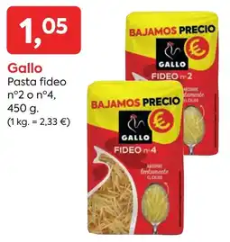 Suma Supermercados Gallo pasta fideo oferta
