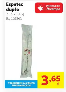 Alcampo Espetec duplo oferta