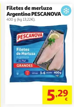 Alcampo PESCANOVA Filetes de merluza Argentina oferta