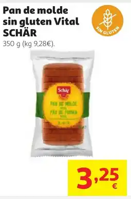 Alcampo SCHÄR Pan de molde sin gluten Vital oferta