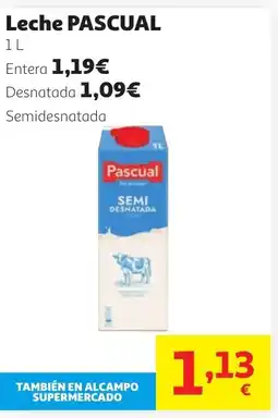 Alcampo PASCUAL Leche oferta