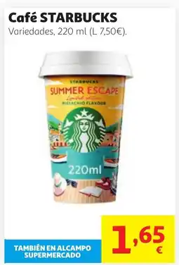 Alcampo STARBUCKS Café oferta