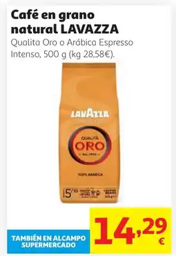 Alcampo LAVAZZA Café en grano natural oferta