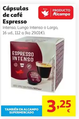 Alcampo Cápsulas de café Espresso oferta