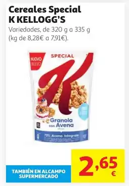 Alcampo K KELLOGG'S Cereales Special oferta