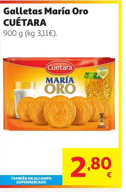 Alcampo CUÉTARA Galletas María Oro oferta