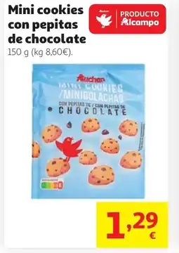 Alcampo Mini cookies con pepitas de chocolate oferta