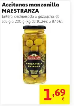 Alcampo MAESTRANZA Aceitunas manzanilla oferta