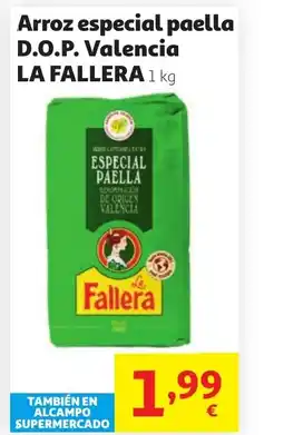 Alcampo LA FALLERA Arroz especial paella D.O.P. Valencia oferta