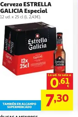 Alcampo ESTRELLA GALICIA Cerveza Especial oferta