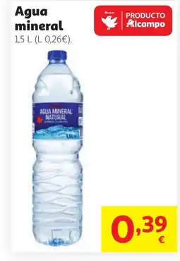 Alcampo Agua mineral oferta
