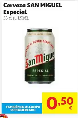 Alcampo SAN MIGUEL Cerveza Especial oferta