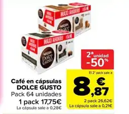 Carrefour DOLCE GUSTO Café en cápsulas oferta