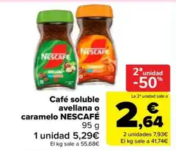 Carrefour NESCAFÉ Café soluble avellana o caramelo oferta