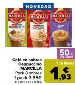 Carrefour MARCILLA Café en sobres Cappuccino oferta