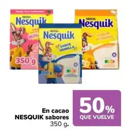 Carrefour NESQUIK En cacao sabores oferta