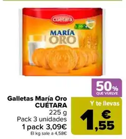 Carrefour CUÉTARA Galletas María Oro oferta