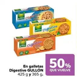 Carrefour GULLÓN En galletas Digestive oferta