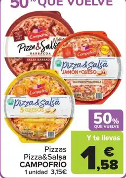 Carrefour Campofrío pizza&salsa oferta