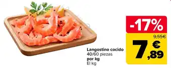 Langostino cocido