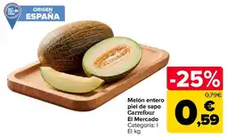 Carrefour Carrefour Melón entero piel de sapo oferta