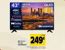 Carrefour Daewoo TV 43" 43VB56QV oferta