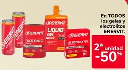 Carrefour Enervit geles y electrolitos oferta