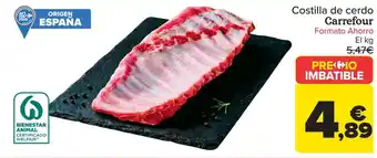 Carrefour costilla de cerdo