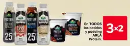 Carrefour Arla en todos los batidos y pudding protein oferta