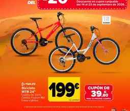 Carrefour Toplife bicicleta mtb 24" oferta