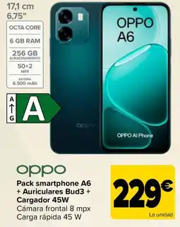 Carrefour oppo pack smartphone a6 oferta