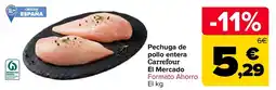 Carrefour Carrefour Pechuga de pollo entera oferta