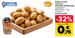 Carrefour Carrefour el mercado patata lavada todo uso oferta