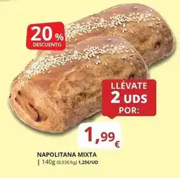 Supermercados MAS Mixta - napolitana oferta