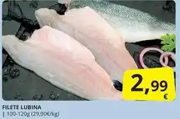 Supermercados MAS Filete lubina oferta