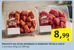 Supermercados MAS Pinchito de atun adobado o moruno oferta
