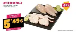 AhorraMas Lote 2 kg de pollo oferta