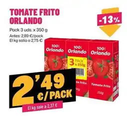 AhorraMas Orlando - tomate frito oferta