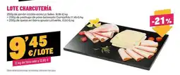AhorraMas Lafuente - lote charcutería oferta