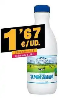 AhorraMas La asturiana - limon de semidesnatada oferta