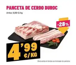 AhorraMas Duroc - panceta de cerdo duroc oferta