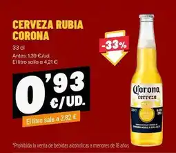 AhorraMas Corona - cerveza rubia oferta